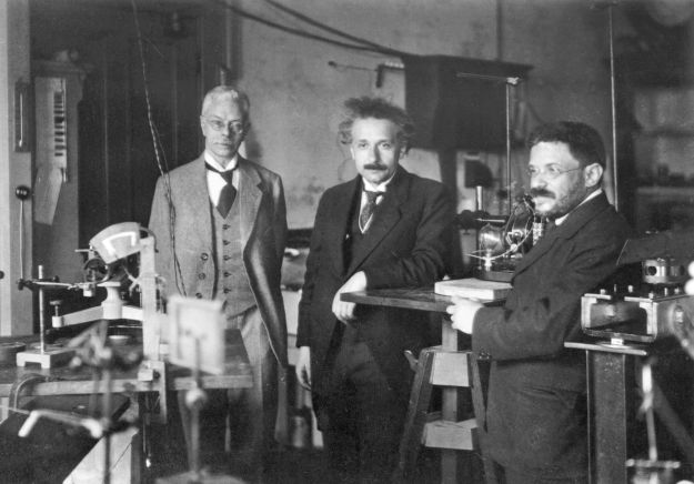 Pieter Zeeman, Albert Einstein en Paul Ehrenfest.