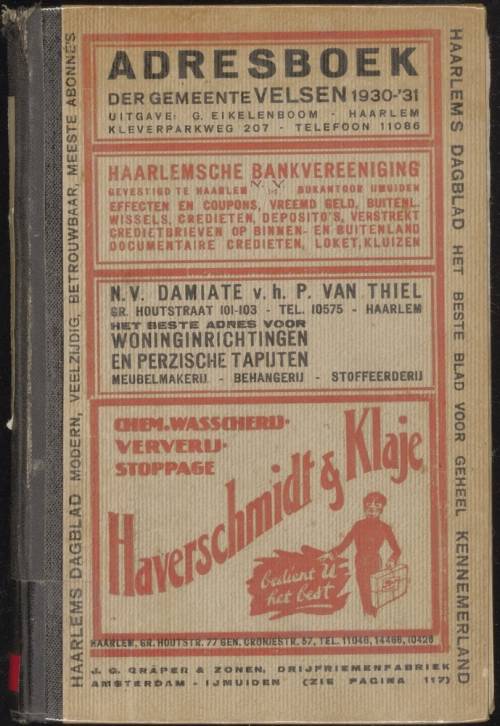 Adresboek van de gemeente Velsen 1930-1931