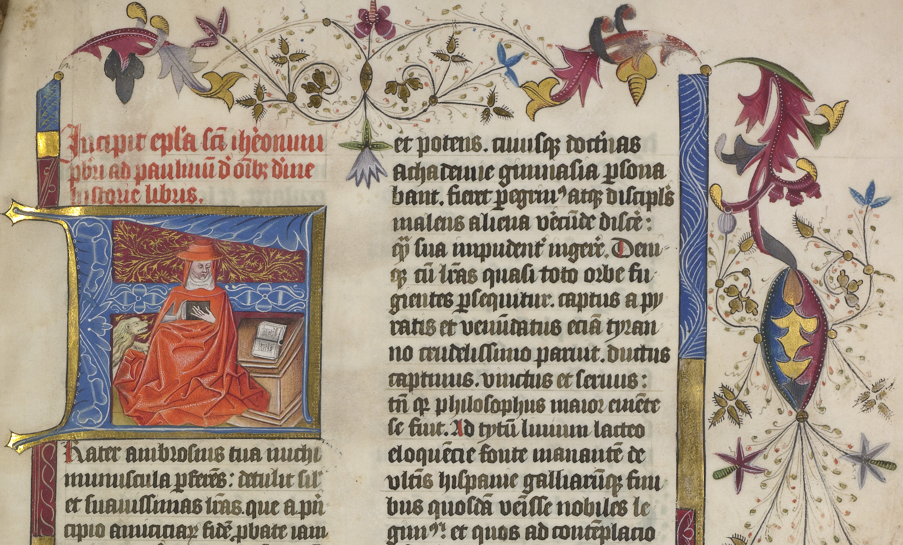 Uitsnede Haarlemse Bijbel 1450